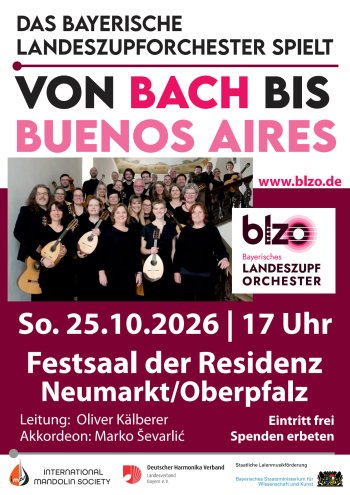 „Von Bach bis Buenos Aires“ in der Residenz