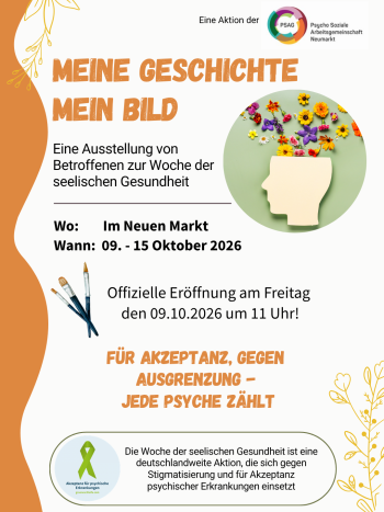 „Mein Bild – meine Geschichte“ Kunstausstellung im Rahmen der Woche zur seelischen Gesundheit