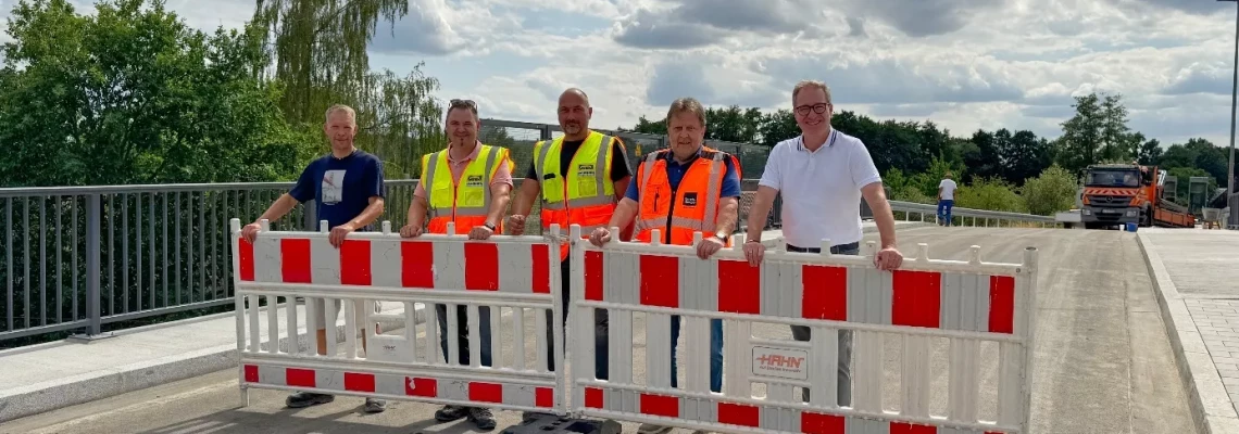 Bahnbrücke Woffenbach wird für den Verkehr freigegeben
