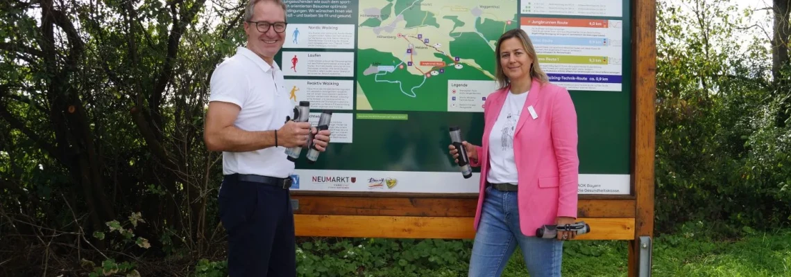 Neumarkt setzt ein Zeichen für mentale Gesundheit: AOK Parcours Tour powered by Mental Health Rocks® macht Station im Lengenbachtal