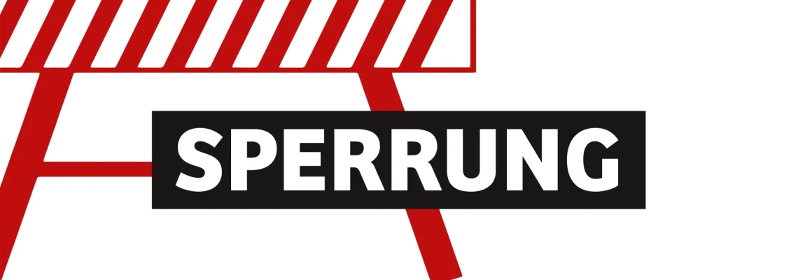 Deininger Weg gesperrt