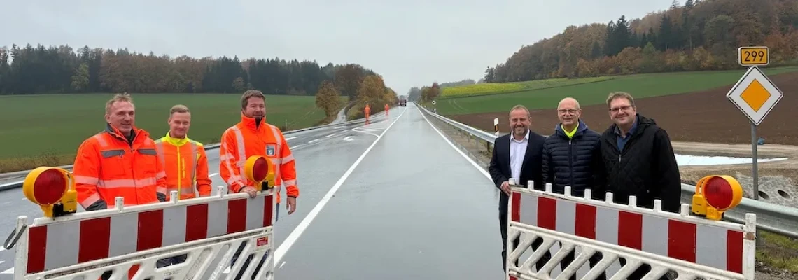 Aufhebung der Vollsperrung der B 299 zwischen Pilsach und Lauterhofen ab dem 30.10.2026